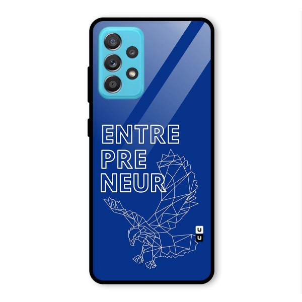 Blue Entrepreneur Glass Back Case for Galaxy A52s 5G