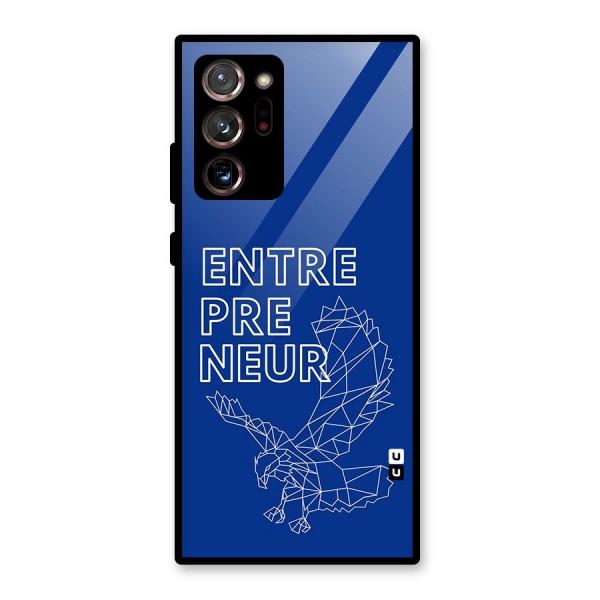 Blue Entrepreneur Glass Back Case for Galaxy Note 20 Ultra