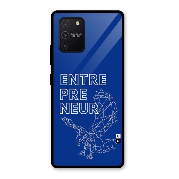 Blue Entrepreneur Glass Back Case for Galaxy S10 Lite