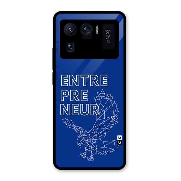 Blue Entrepreneur Glass Back Case for Mi 11 Ultra