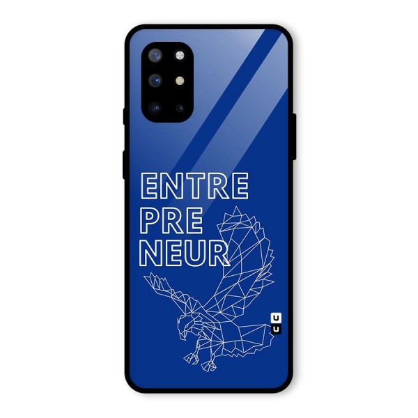 Blue Entrepreneur Glass Back Case for OnePlus 8T