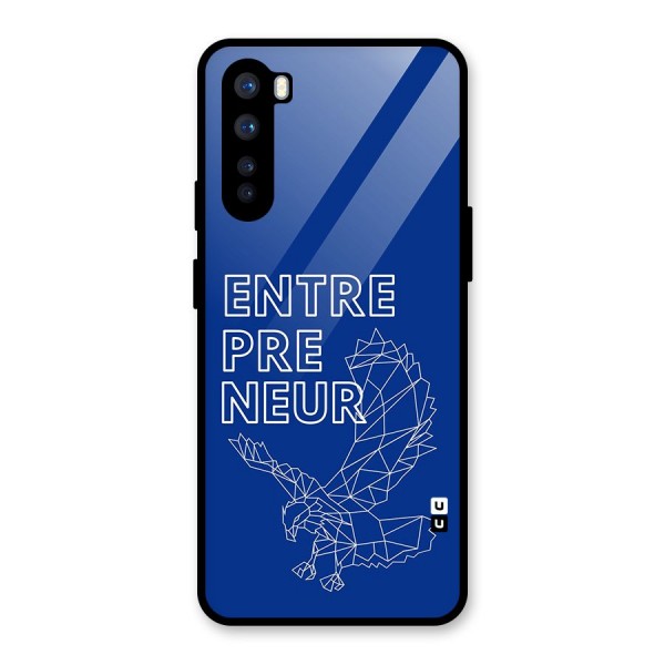 Blue Entrepreneur Glass Back Case for OnePlus Nord