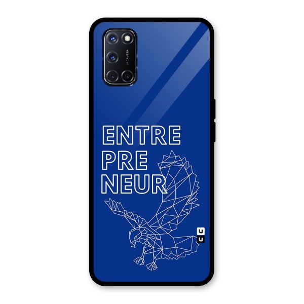 Blue Entrepreneur Glass Back Case for Oppo A52