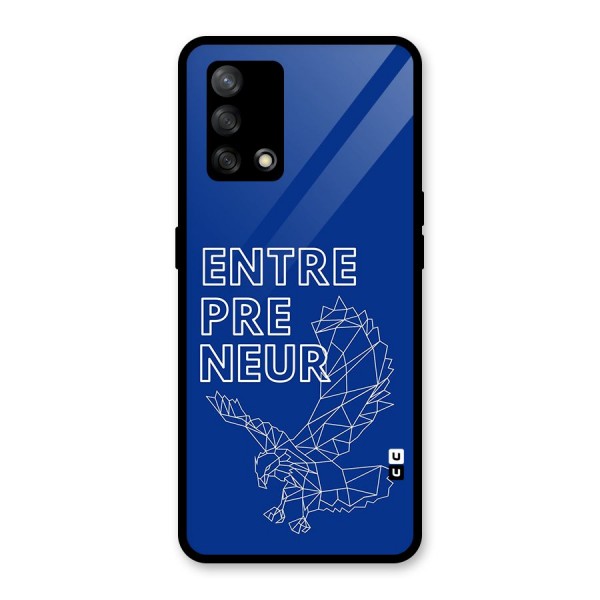 Blue Entrepreneur Glass Back Case for Oppo F19