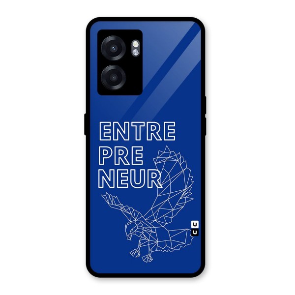 Blue Entrepreneur Glass Back Case for Oppo K10 (5G)