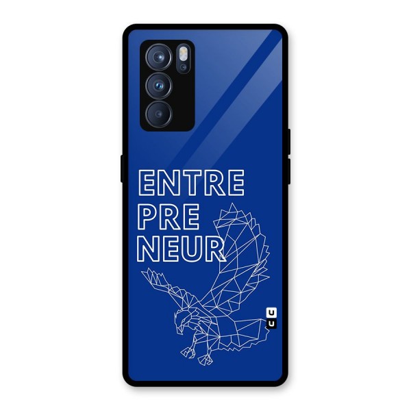 Blue Entrepreneur Glass Back Case for Oppo Reno6 Pro 5G