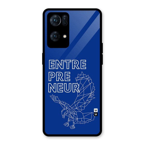 Blue Entrepreneur Glass Back Case for Oppo Reno7 Pro 5G