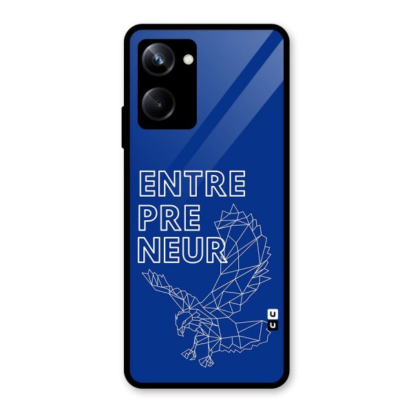 Blue Entrepreneur Glass Back Case for Realme 10 Pro