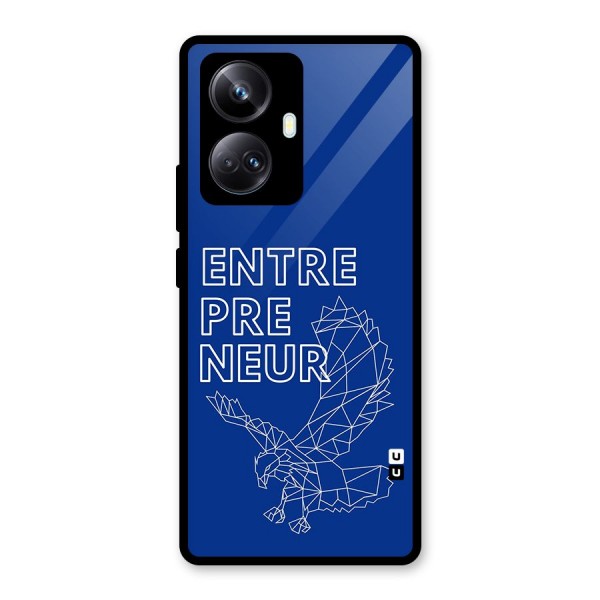 Blue Entrepreneur Glass Back Case for Realme 10 Pro Plus