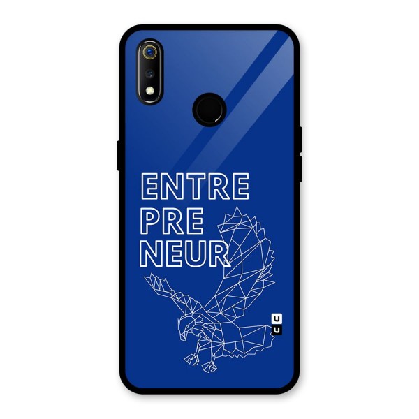 Blue Entrepreneur Glass Back Case for Realme 3