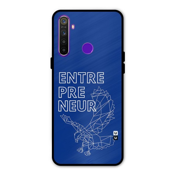 Blue Entrepreneur Glass Back Case for Realme 5s