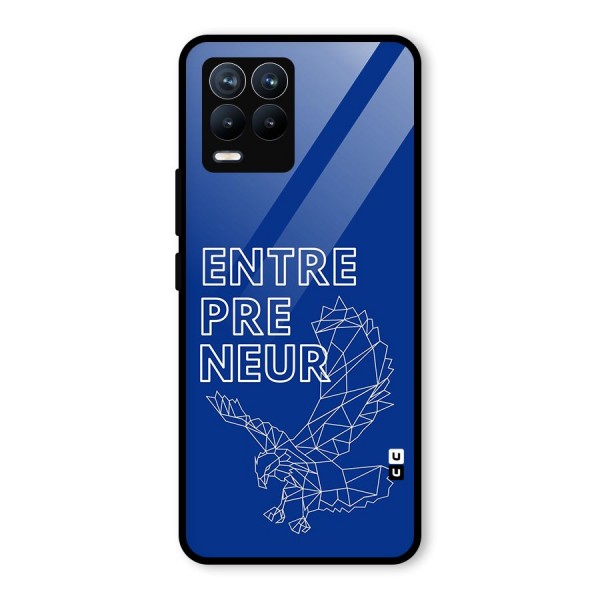 Blue Entrepreneur Glass Back Case for Realme 8