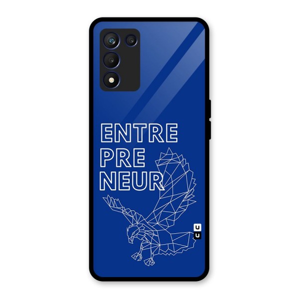 Blue Entrepreneur Glass Back Case for Realme 9 5G Speed