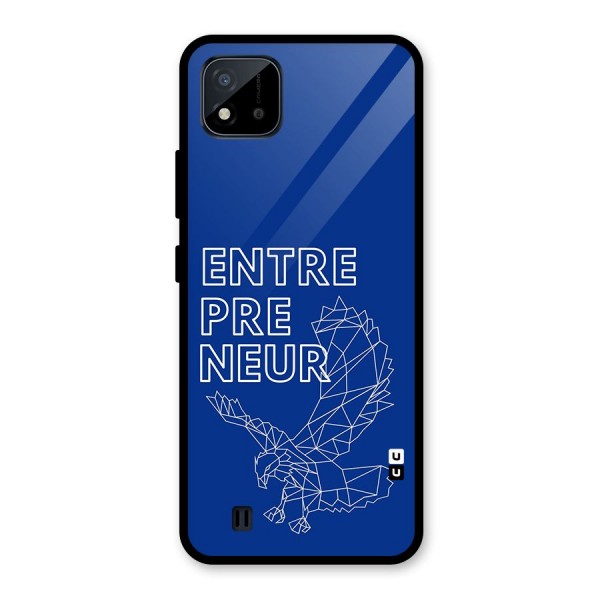 Blue Entrepreneur Glass Back Case for Realme C11 2021