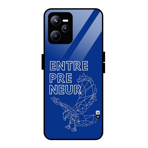 Blue Entrepreneur Glass Back Case for Realme C35