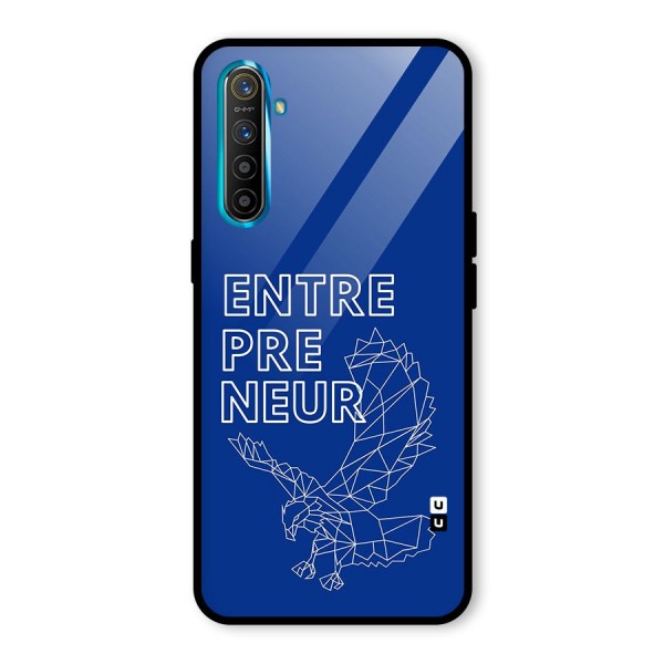 Blue Entrepreneur Glass Back Case for Realme X2