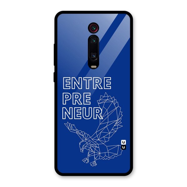 Blue Entrepreneur Glass Back Case for Redmi K20