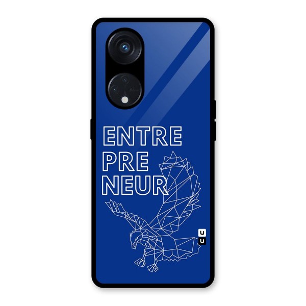 Blue Entrepreneur Glass Back Case for Reno8 T 5G