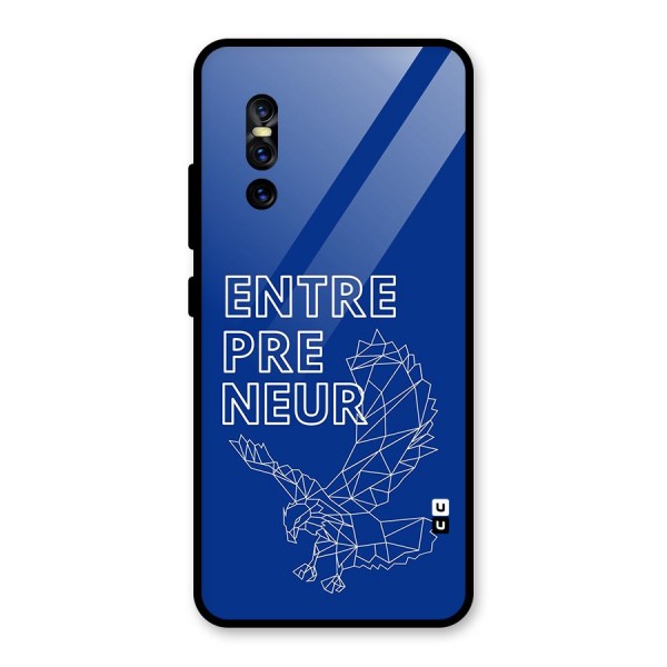 Blue Entrepreneur Glass Back Case for Vivo V15 Pro