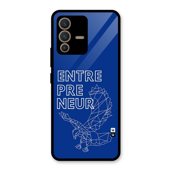 Blue Entrepreneur Glass Back Case for Vivo V23 5G