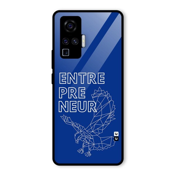 Blue Entrepreneur Glass Back Case for Vivo X50 Pro