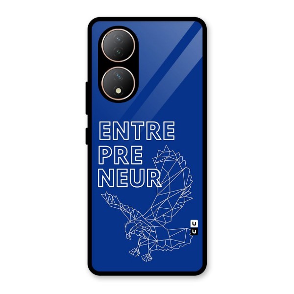 Blue Entrepreneur Glass Back Case for Vivo Y100