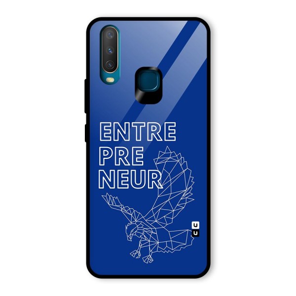 Blue Entrepreneur Glass Back Case for Vivo Y15