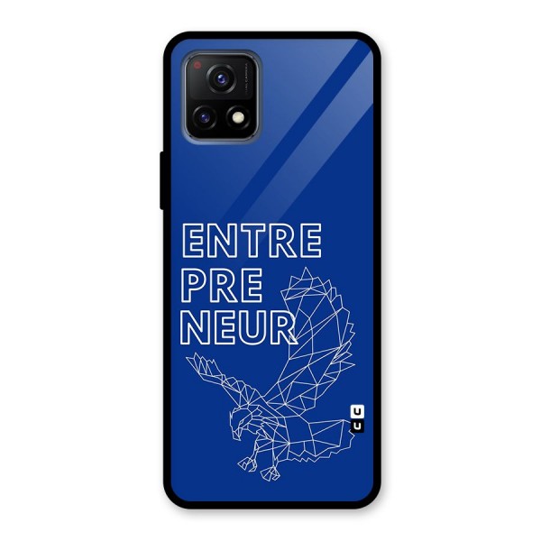 Blue Entrepreneur Glass Back Case for Vivo Y72 5G