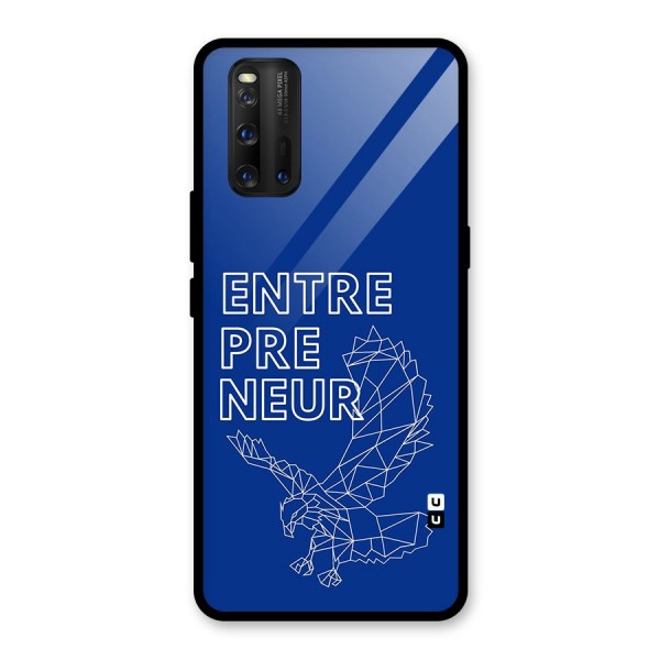 Blue Entrepreneur Glass Back Case for Vivo iQOO 3