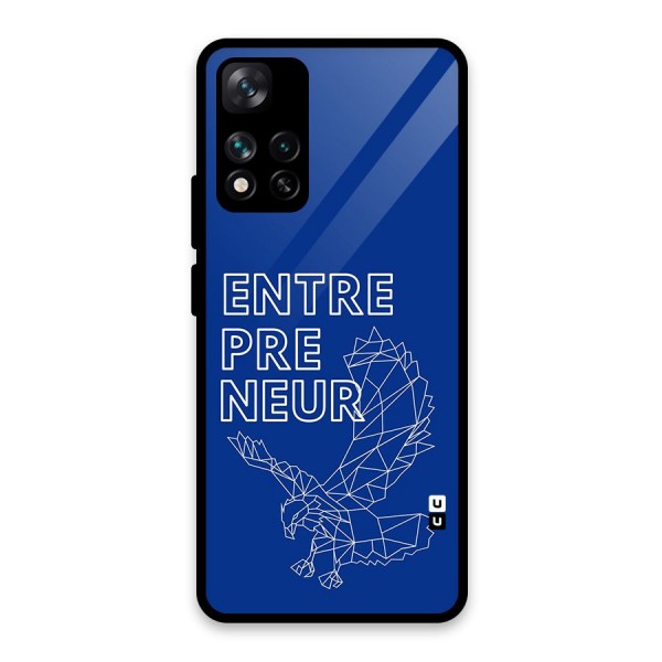 Blue Entrepreneur Glass Back Case for Xiaomi 11i 5G