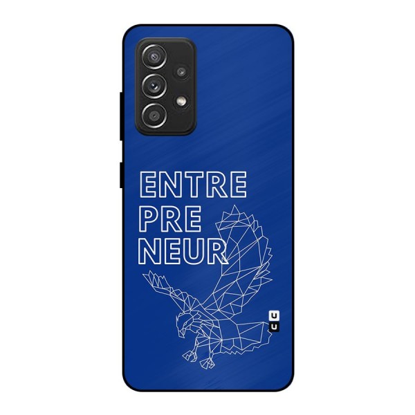 Blue Entrepreneur Metal Back Case for Galaxy A52