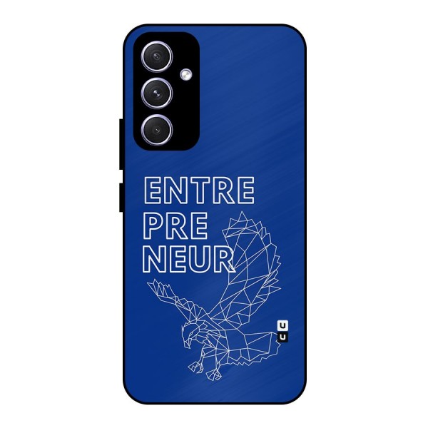 Blue Entrepreneur Metal Back Case for Galaxy A54