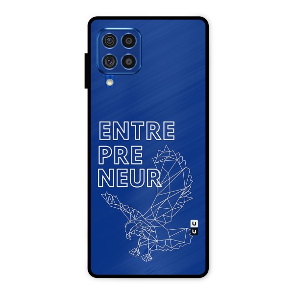 Blue Entrepreneur Metal Back Case for Galaxy F62