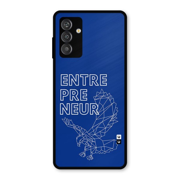 Blue Entrepreneur Metal Back Case for Galaxy M14 5G