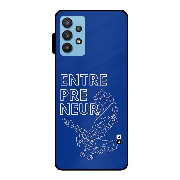 Blue Entrepreneur Metal Back Case for Galaxy M32 5G