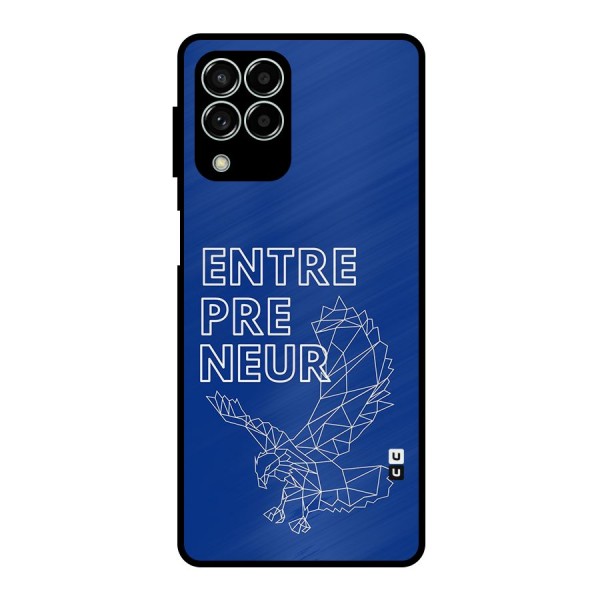 Blue Entrepreneur Metal Back Case for Galaxy M33