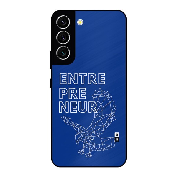 Blue Entrepreneur Metal Back Case for Galaxy S22 5G