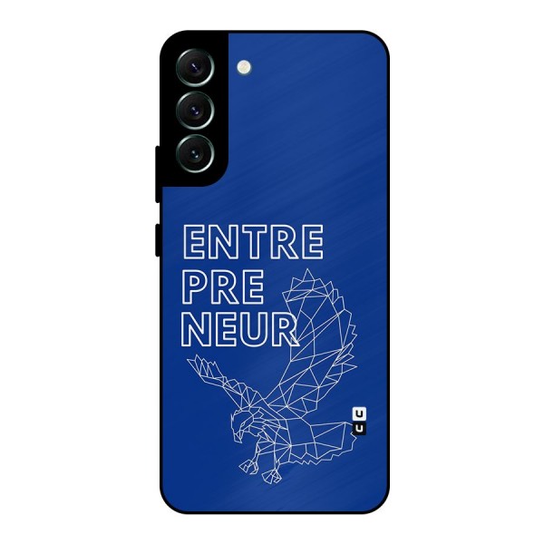 Blue Entrepreneur Metal Back Case for Galaxy S22 Plus 5G