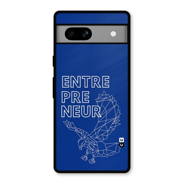 Blue Entrepreneur Metal Back Case for Google Pixel 7a