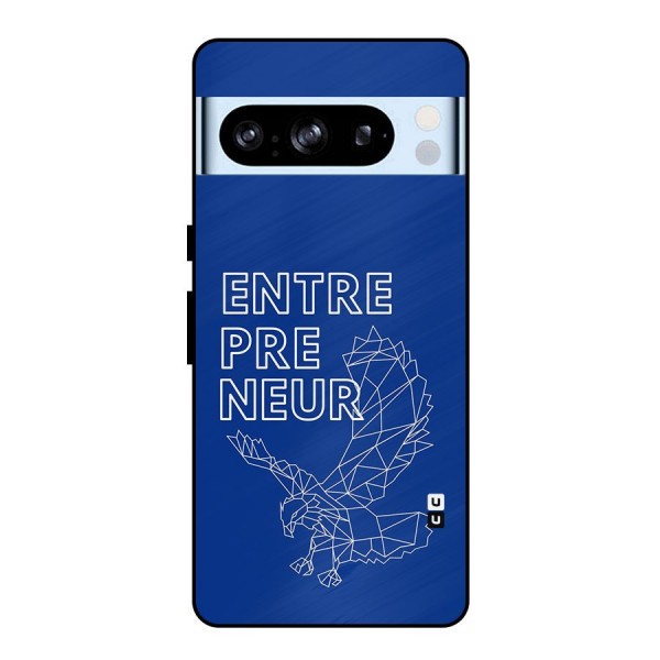 Blue Entrepreneur Metal Back Case for Google Pixel 8 Pro