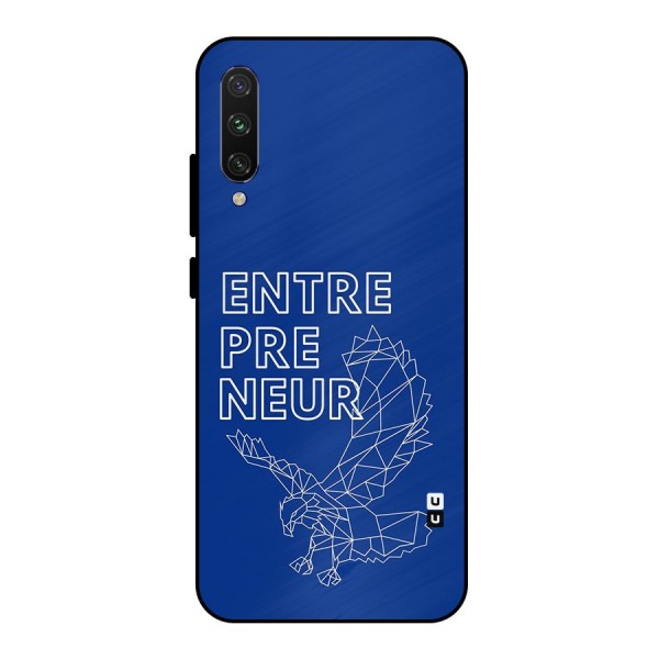 Blue Entrepreneur Metal Back Case for Mi A3