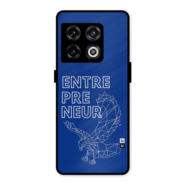 Blue Entrepreneur Metal Back Case for OnePlus 10 Pro 5G