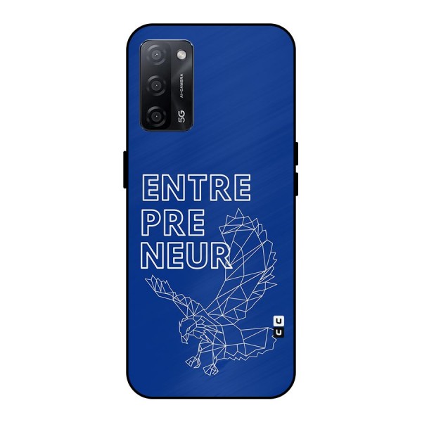 Blue Entrepreneur Metal Back Case for Oppo A53s 5G