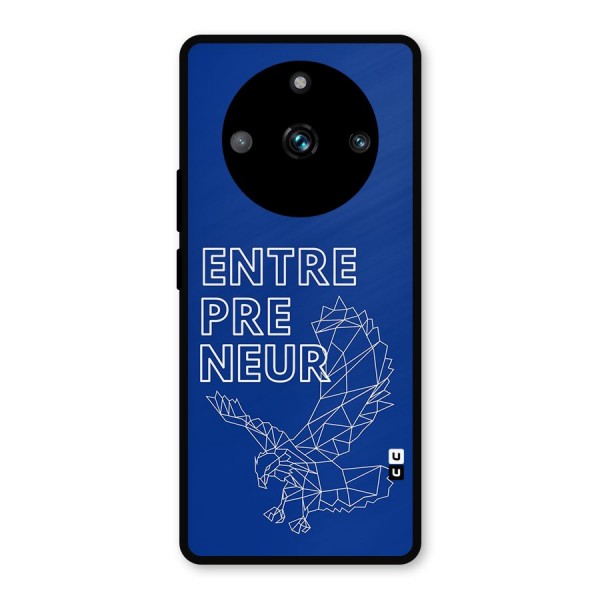 Blue Entrepreneur Metal Back Case for Realme 11 Pro