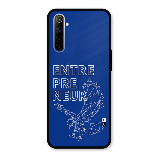 Blue Entrepreneur Metal Back Case for Realme 6i