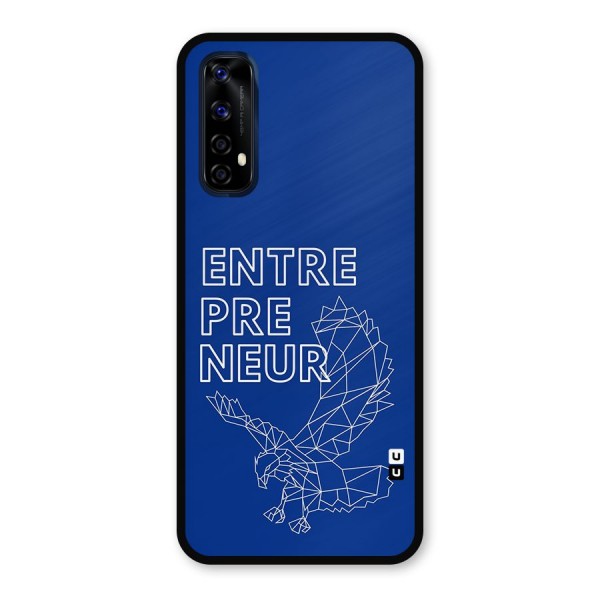 Blue Entrepreneur Metal Back Case for Realme 7