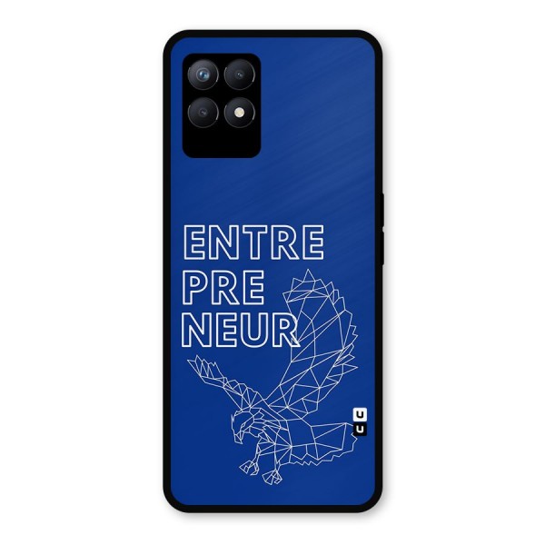 Blue Entrepreneur Metal Back Case for Realme 8i