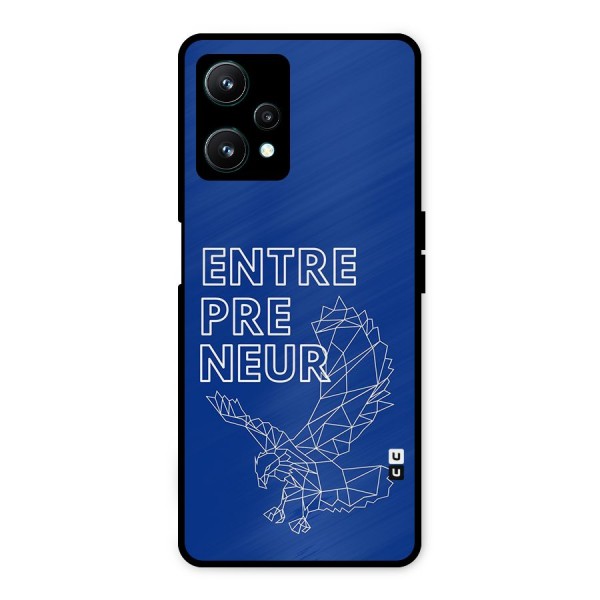 Blue Entrepreneur Metal Back Case for Realme 9 Pro 5G