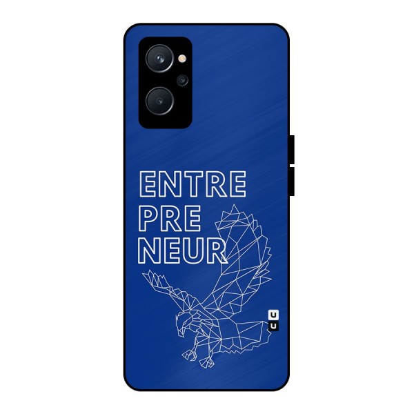 Blue Entrepreneur Metal Back Case for Realme 9i 5G