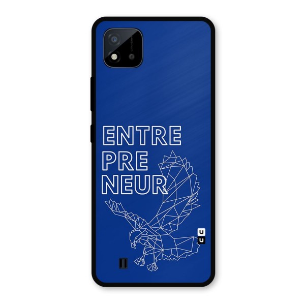 Blue Entrepreneur Metal Back Case for Realme C11 2021